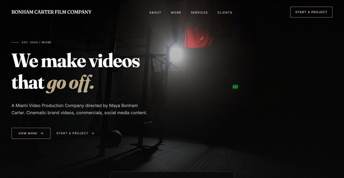 Bonham Carter Film Company website